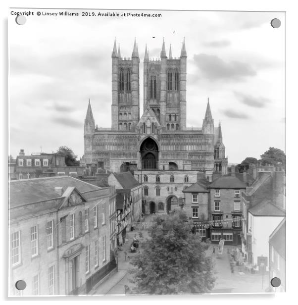 Lincoln Cathedral Acrylic by Linsey Williams