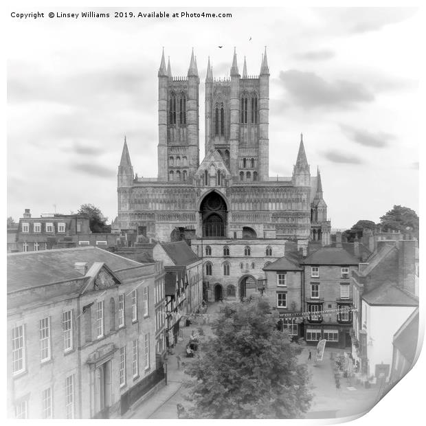 Lincoln Cathedral Print by Linsey Williams