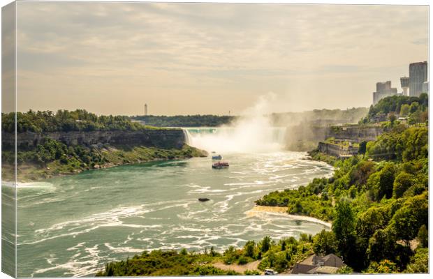 The world wonder Horseshoe Falls at Niagara Canvas Print by Naylor's Photography
