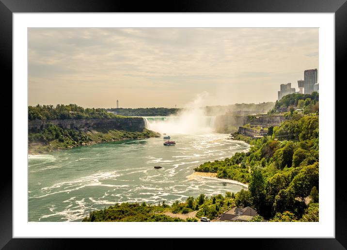 The world wonder Horseshoe Falls at Niagara Framed Mounted Print by Naylor's Photography