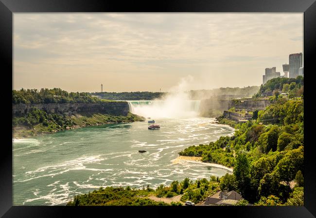 The world wonder Horseshoe Falls at Niagara Framed Print by Naylor's Photography