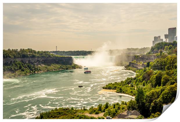 The world wonder Horseshoe Falls at Niagara Print by Naylor's Photography