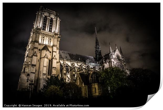 Notre Dame De Paris Print by Hannan Images