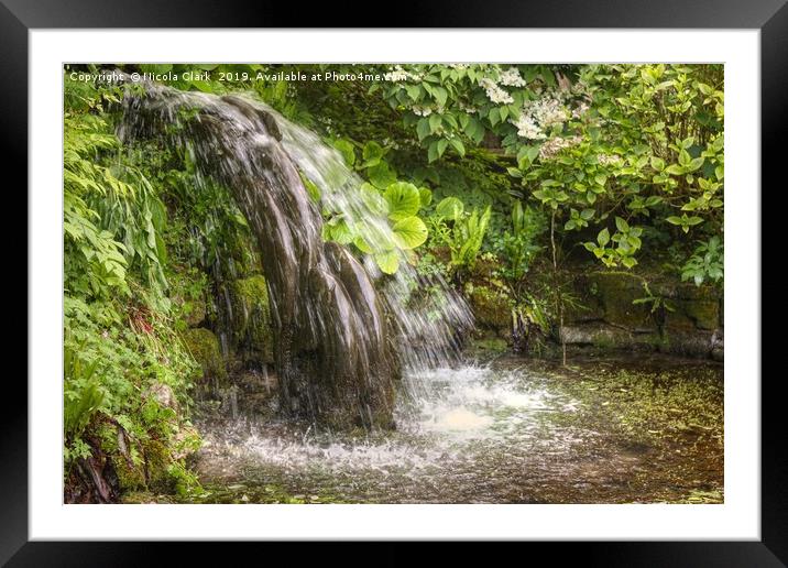 Little Waterfall Framed Mounted Print by Nicola Clark