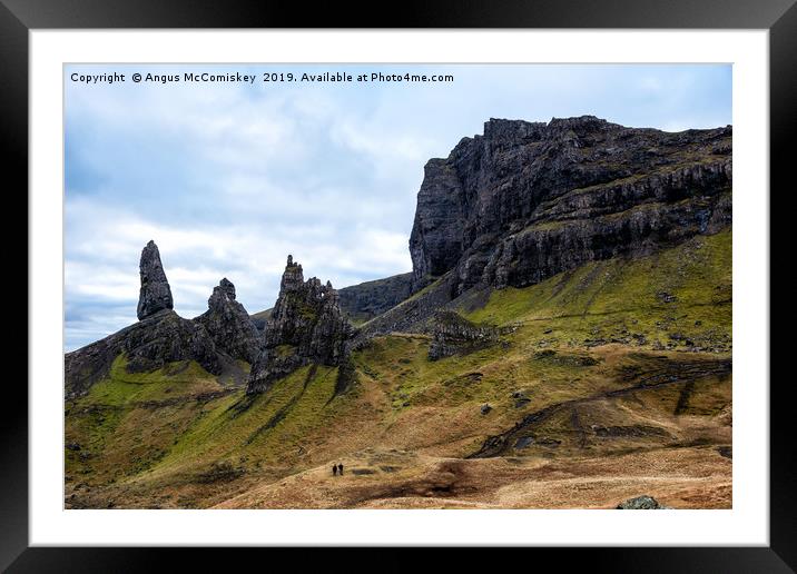 Old Man of Storr on the Trotternish Ridge Framed Mounted Print by Angus McComiskey