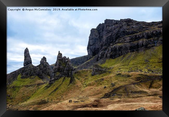 Old Man of Storr on the Trotternish Ridge Framed Print by Angus McComiskey