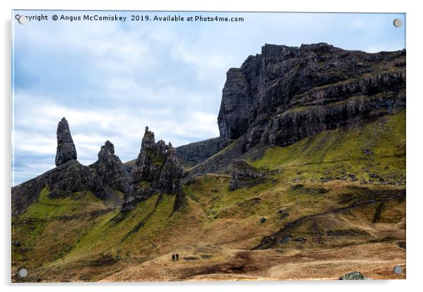 Old Man of Storr on the Trotternish Ridge Acrylic by Angus McComiskey