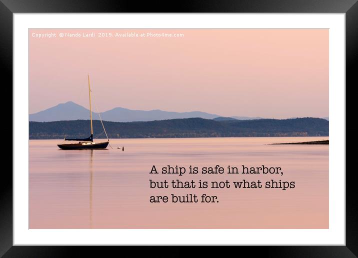 Set To Sail Framed Mounted Print by DiFigiano Photography