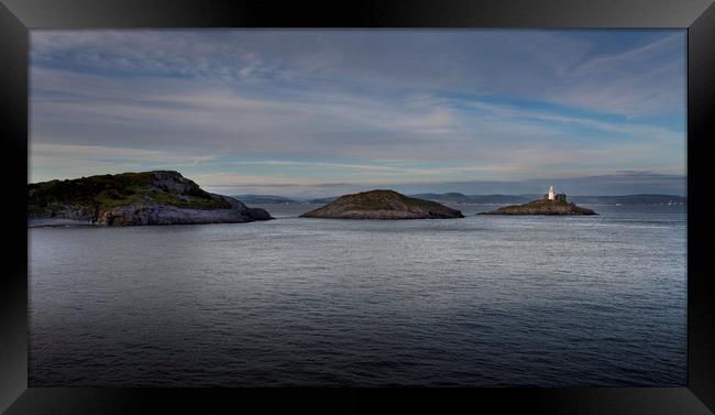 The iconic Mumbles Lighthouse Framed Print by Leighton Collins