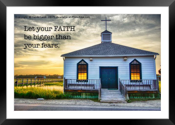 Let Your Faith Be Framed Mounted Print by DiFigiano Photography