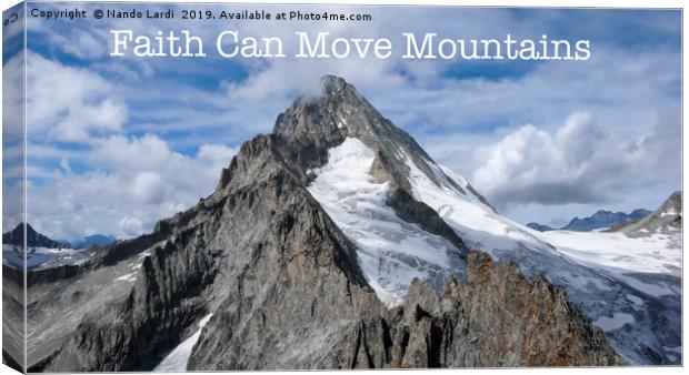 Faith Can Move Mountains Canvas Print by DiFigiano Photography