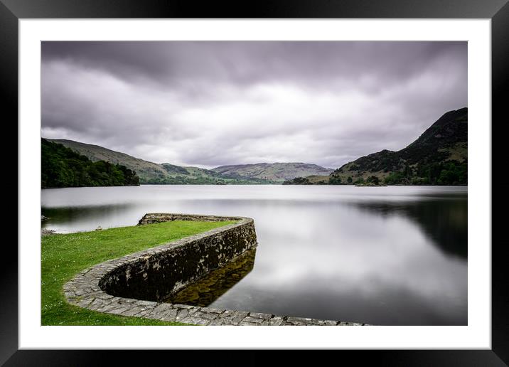 a view down Ullswater Framed Mounted Print by Robbie Spencer