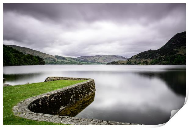 a view down Ullswater Print by Robbie Spencer