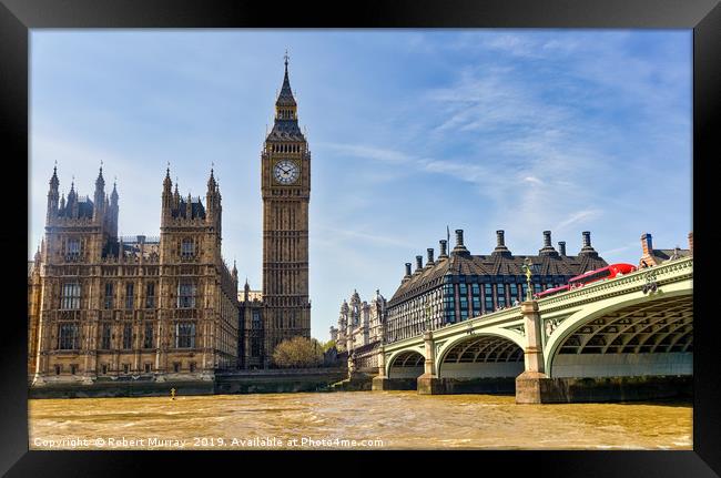 Big Ben and Houses of Parliament Framed Print by Robert Murray