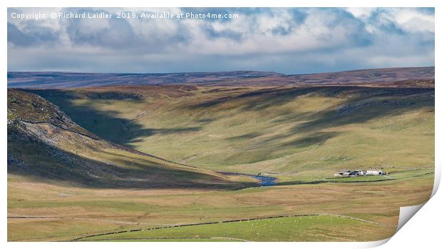 Widdybank Fell from High Hurth Edge Upper Teesdale Print by Richard Laidler
