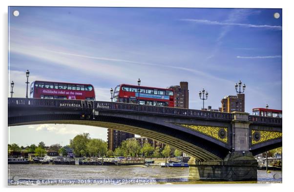 Battersea Bridge, London. Acrylic by Robert Murray