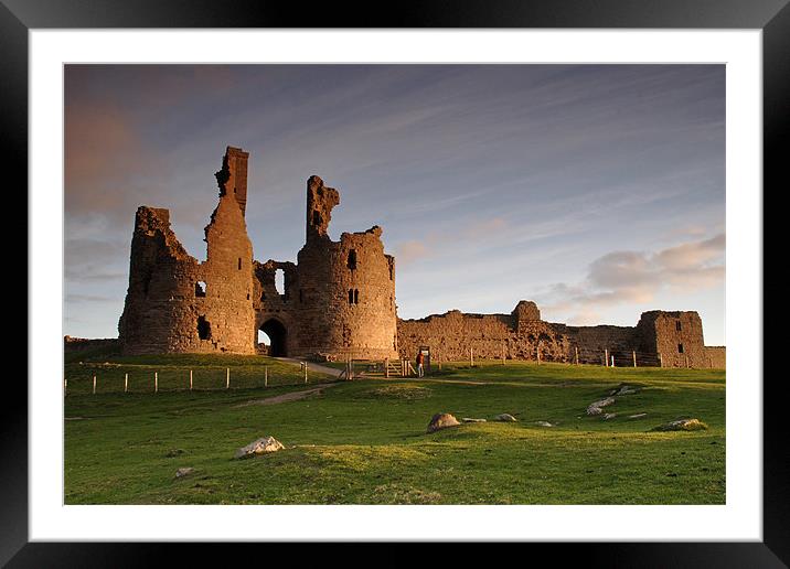 Dunsatnburgh castle Framed Mounted Print by Gail Johnson