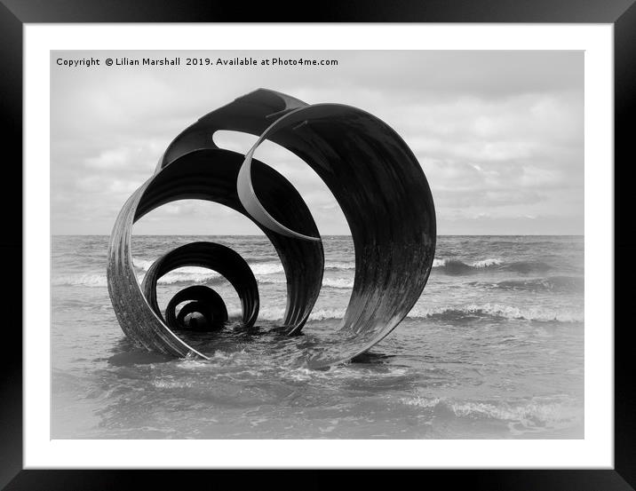 Marys Shell, Cleveleys.  Framed Mounted Print by Lilian Marshall