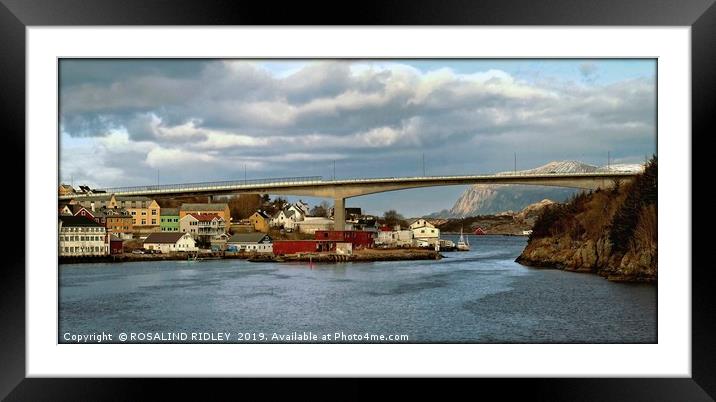 "Arriving Kristiansund" Framed Mounted Print by ROS RIDLEY