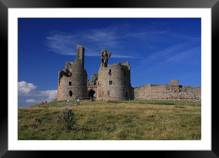 Dunstanburgh castle Framed Mounted Print by Gail Johnson