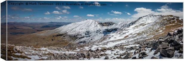 Ben More Assynt & Conival Canvas Print by Mark Tomlinson