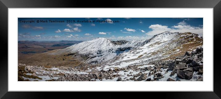 Ben More Assynt & Conival Framed Mounted Print by Mark Tomlinson