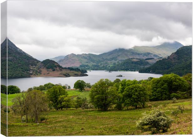 view down to Ullswater Canvas Print by Robbie Spencer