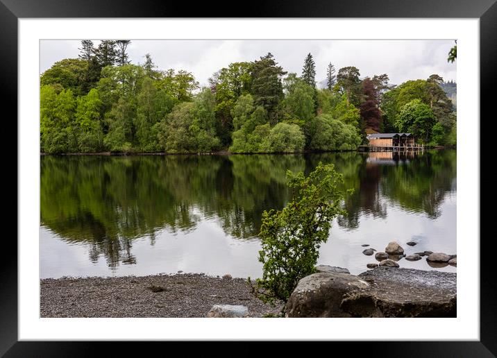 Keswick Boat House Framed Mounted Print by Robbie Spencer
