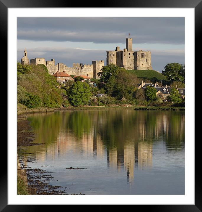 Warkworth castle Framed Mounted Print by Gail Johnson