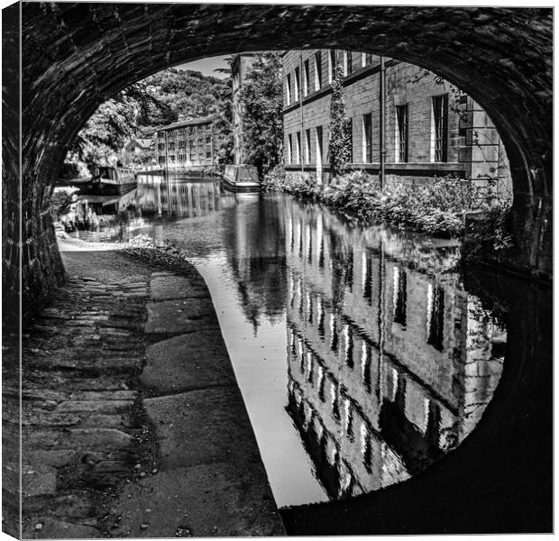 Black and white reflections Canvas Print by Mark S Rosser