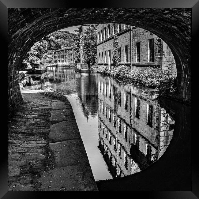 Black and white reflections Framed Print by Mark S Rosser