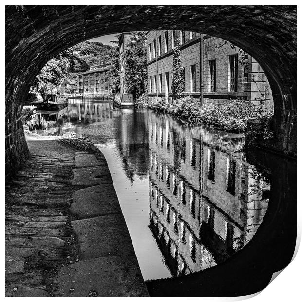 Black and white reflections Print by Mark S Rosser