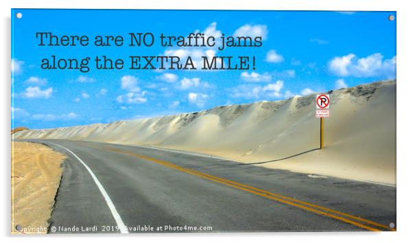The Extra Mile Acrylic by DiFigiano Photography