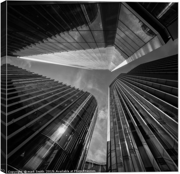 Looking Up In The City Canvas Print by mark Smith