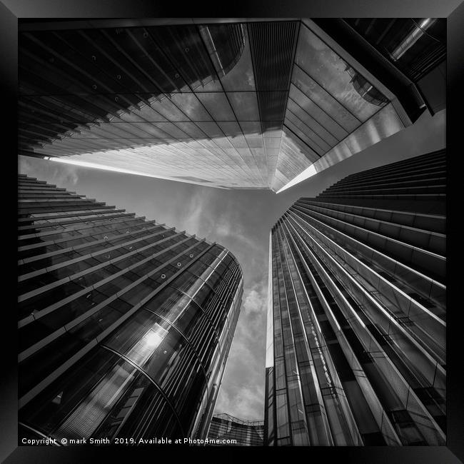 Looking Up In The City Framed Print by mark Smith