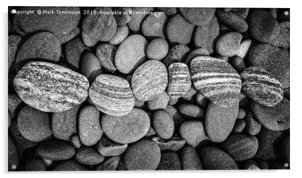 Black & White Wave Acrylic by Mark Tomlinson