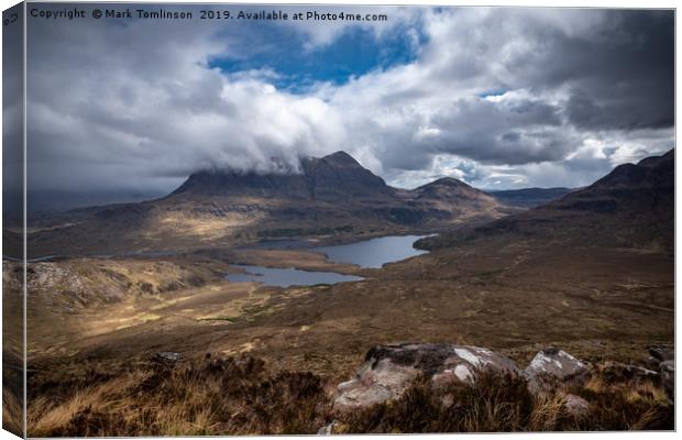 Suilven from Stac Pollaidh Canvas Print by Mark Tomlinson