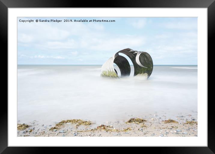 St.Mary's Shell Cleveleys Framed Mounted Print by Sandra Pledger
