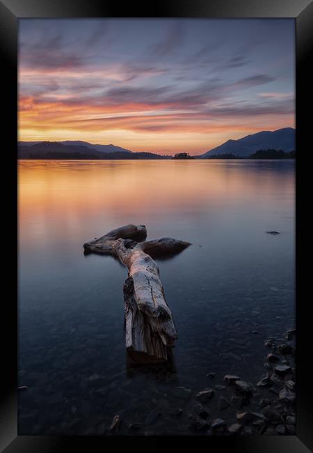 Derwent Driftwood Framed Print by Jed Pearson