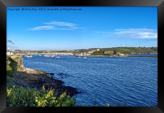 Cattewater and Mount Batten Framed Print by Chris Day