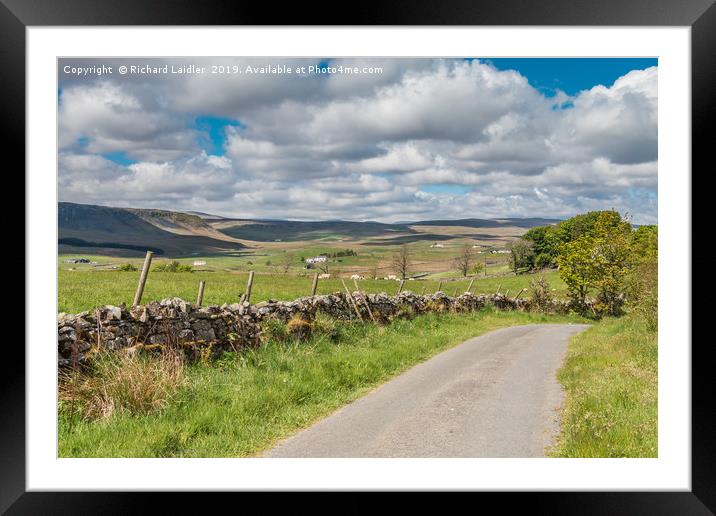 Down into Forest-in-Teesdale Framed Mounted Print by Richard Laidler