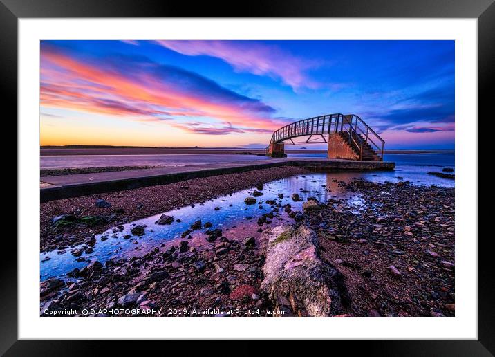 The Bridge to nowhere Framed Mounted Print by D.APHOTOGRAPHY 