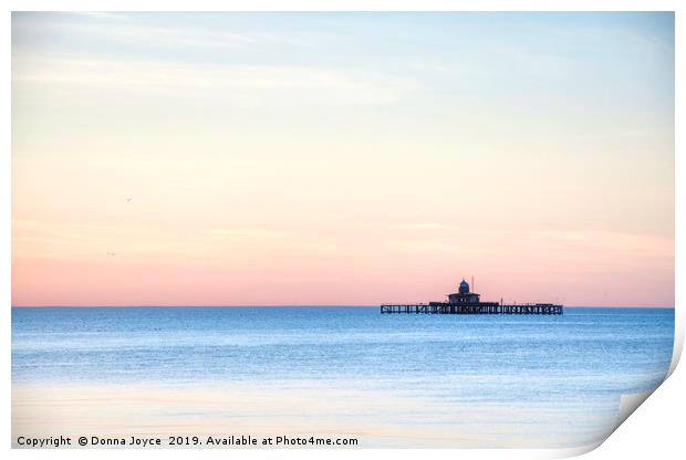 Old pier at Herne Bay, Kent Print by Donna Joyce