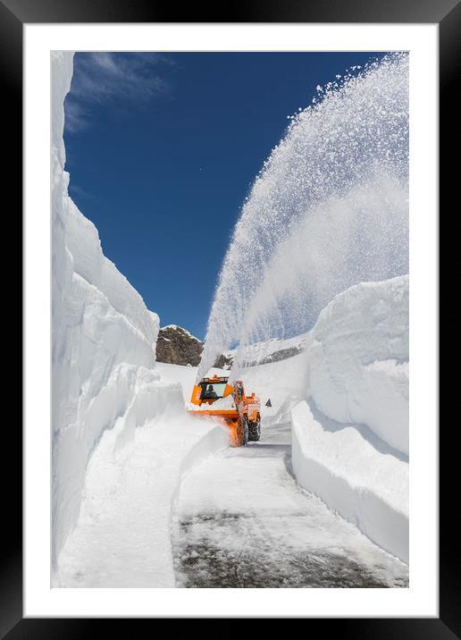 Snow blower Framed Mounted Print by Paolo Seimandi