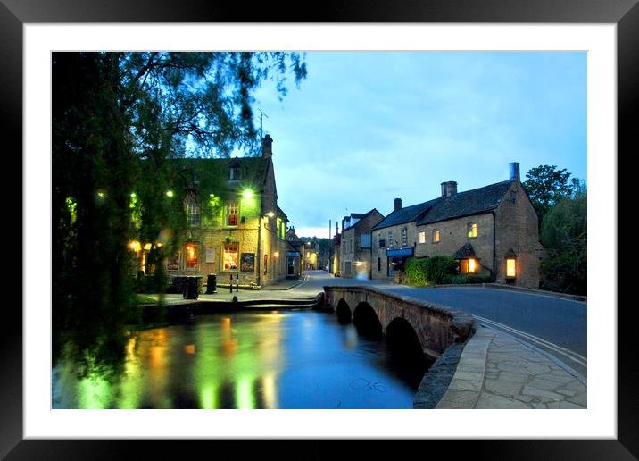 Bourton on the Water Cotswolds Gloucestershire Framed Mounted Print by Andy Evans Photos