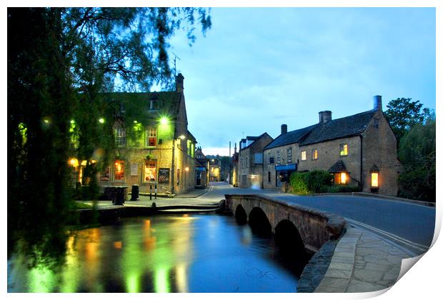 Bourton on the Water Cotswolds Gloucestershire Print by Andy Evans Photos