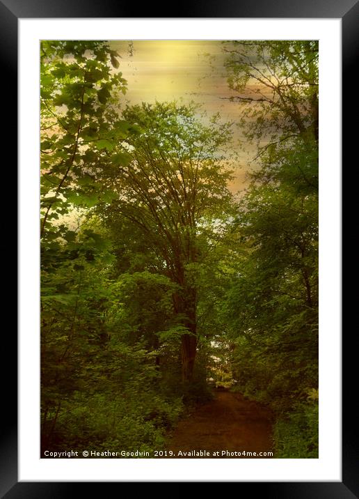 The Greenway Framed Mounted Print by Heather Goodwin