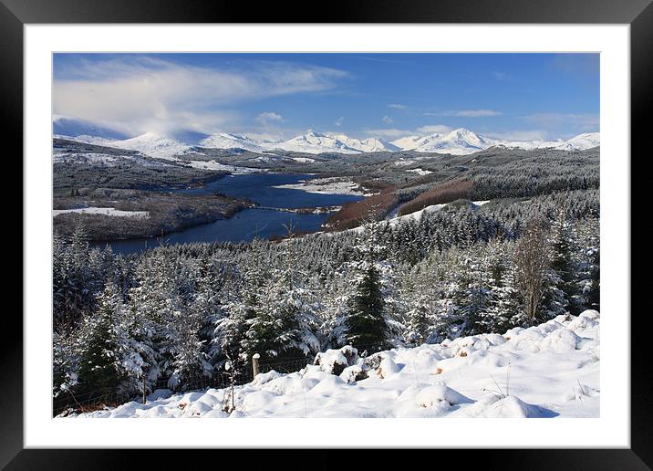 Loch Quoich Framed Mounted Print by Gail Johnson