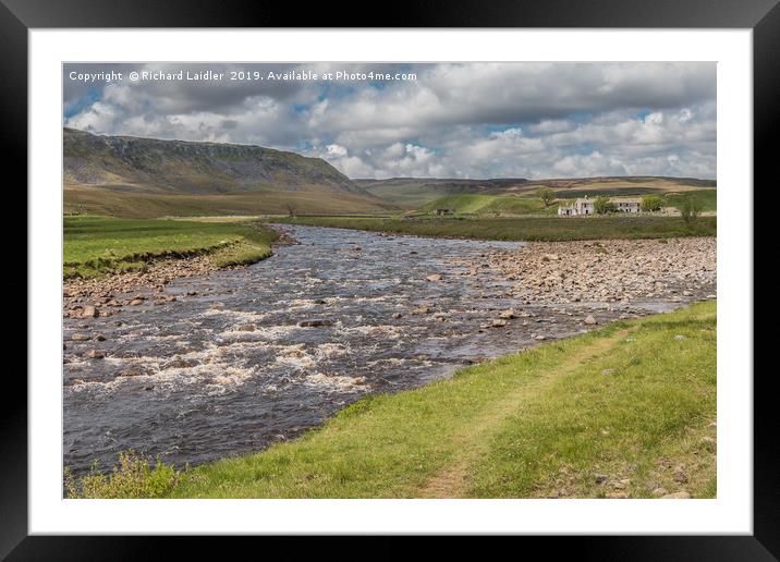 Wheysike House and Cronkley Scar, Teesdale Framed Mounted Print by Richard Laidler
