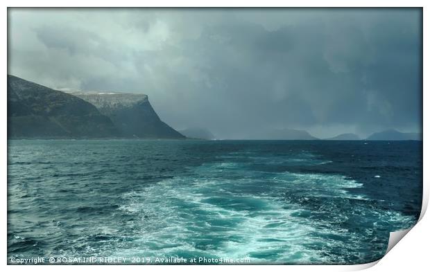 "Sailing away from the storm" Print by ROS RIDLEY